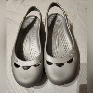 Crocs Matte Silver Shoes